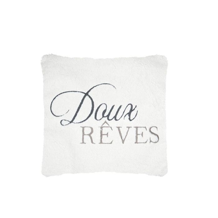 Coussin - Doux Rêves - 45 X 45 Cm - Polyester - Housse Déhoussable
