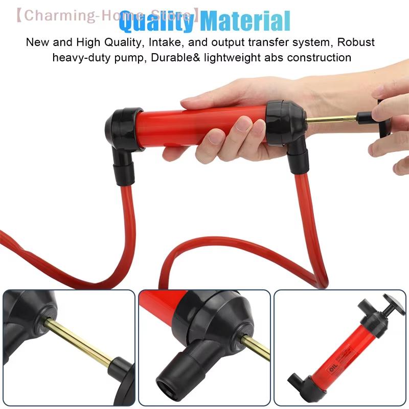 1 Set High Quality Inflatable Tube Hose Liquid Petrol Gas Transfer Car Accessories Portable Manual Pump Oil Siphon Hand Suction