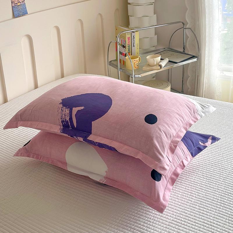 2 Pcs Reative Printed Pillowcase48x74cm Home Decorative Pillow Cover High Quality Pillow Sham