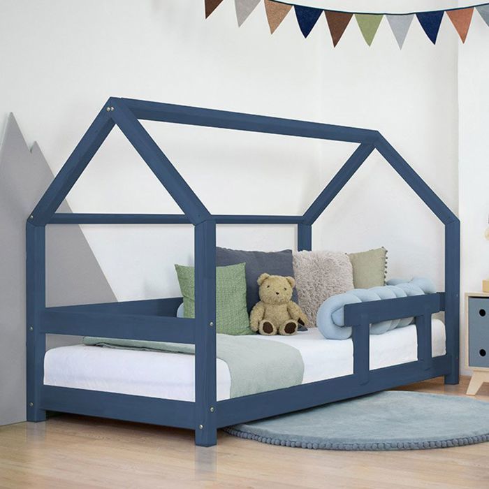 TERY Children's Cabin Bed 70 X 160 Navy Blue