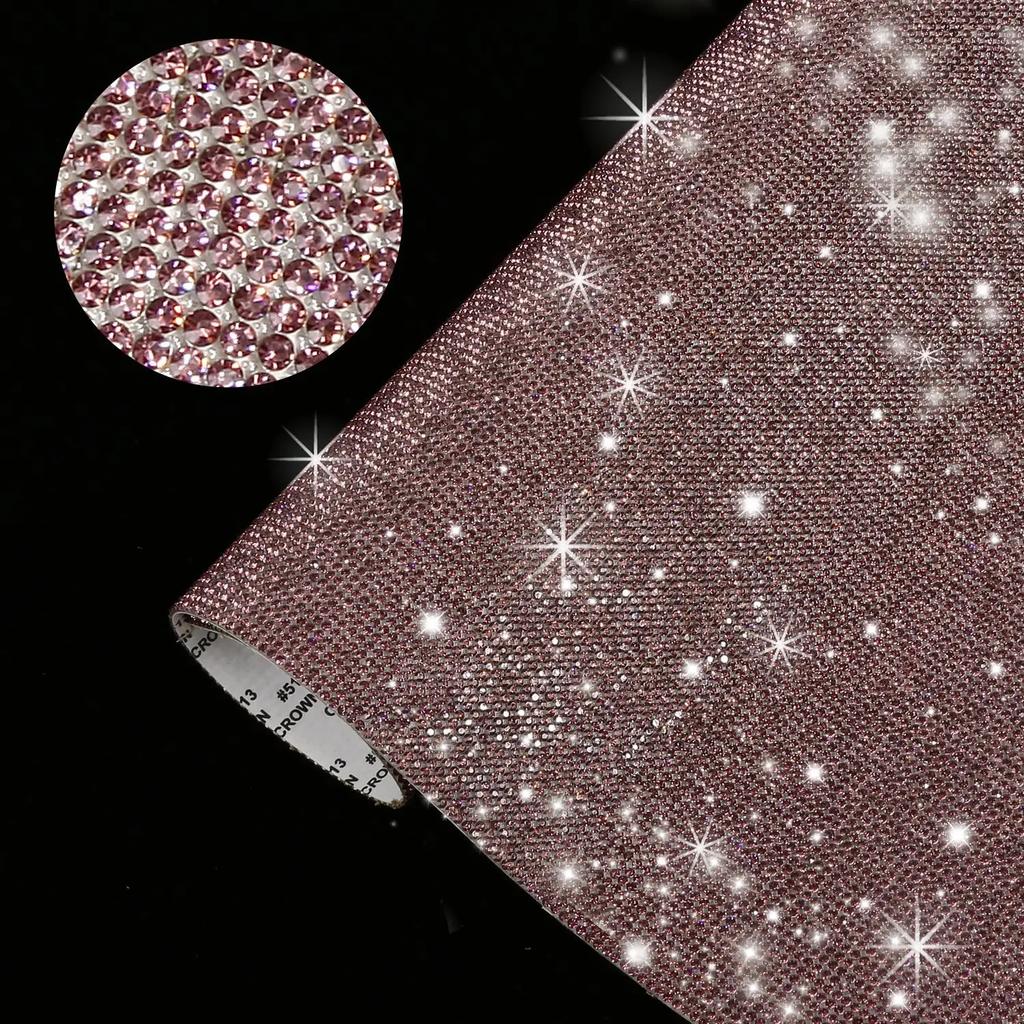 12x20/24x20cm Self-adhesive Rhinestone Crystal Glitter Stickers Sheet DIY Diamond Decoration Sticker Phone Car Trim Decor Decal