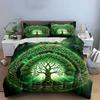 Nature-Inspired Celtic Design Set Kid'S And Adults' Bedroom Decor, Exquisite Three-Piece Bedding Set Gift