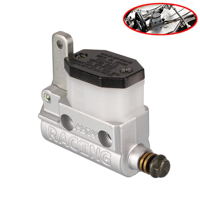 Motorcycle Master Cylinder,Brake Master Cylinder Motorcycle Piston Pump Master Cylinder Clutch Brake Lever Pump for Go Kart Thre
