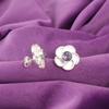 Natural Iolite Sterling Silver Butterfly Anniversary Stud Post Earrings Jewelry EE-157-9