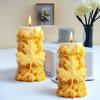 Christmas Snowstorm Maple Leaf Cylindrical Silicone Mold Relief DIY Gypsum Decorative Mold Fragrant Stone Jewelry Platform Mould