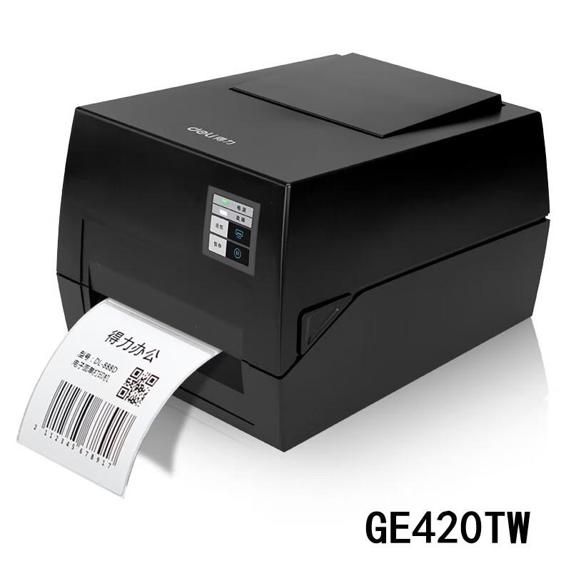 Deli GE420TW 104mm Dual-Mode Thermal Transfer Label Printer CN plug (adapter included)