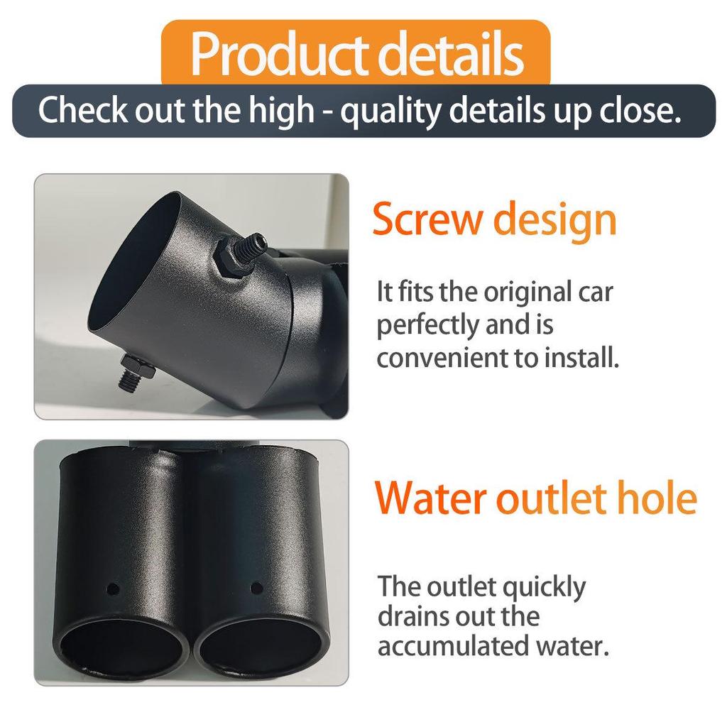 Stainless Steel Tailpipe for Chevrolet Cruze, Toyota Yaris, Corolla, Fit, City, and Ford Focus