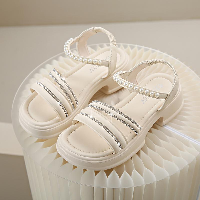 Ladies Luxury Rhinestone Platform Sandals