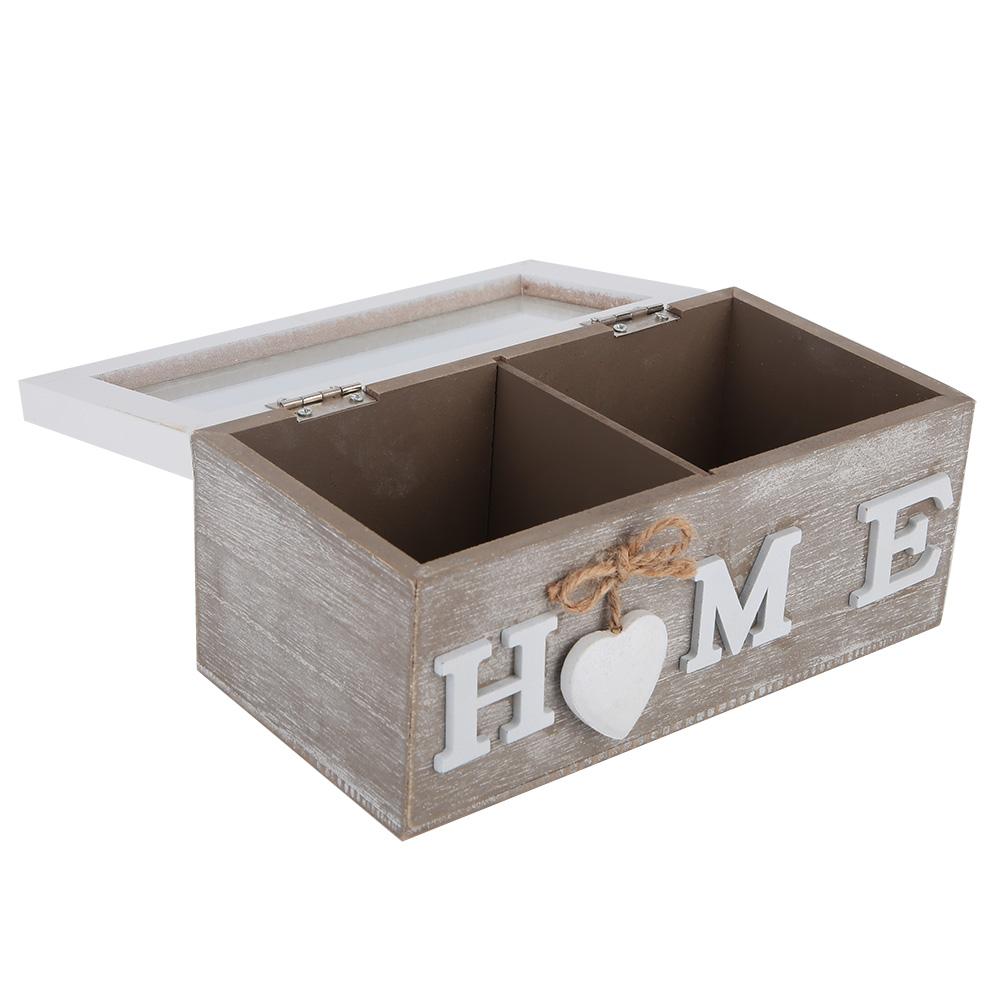 Tea Bag Jewelry Organizer Storage Box Desktop Container
