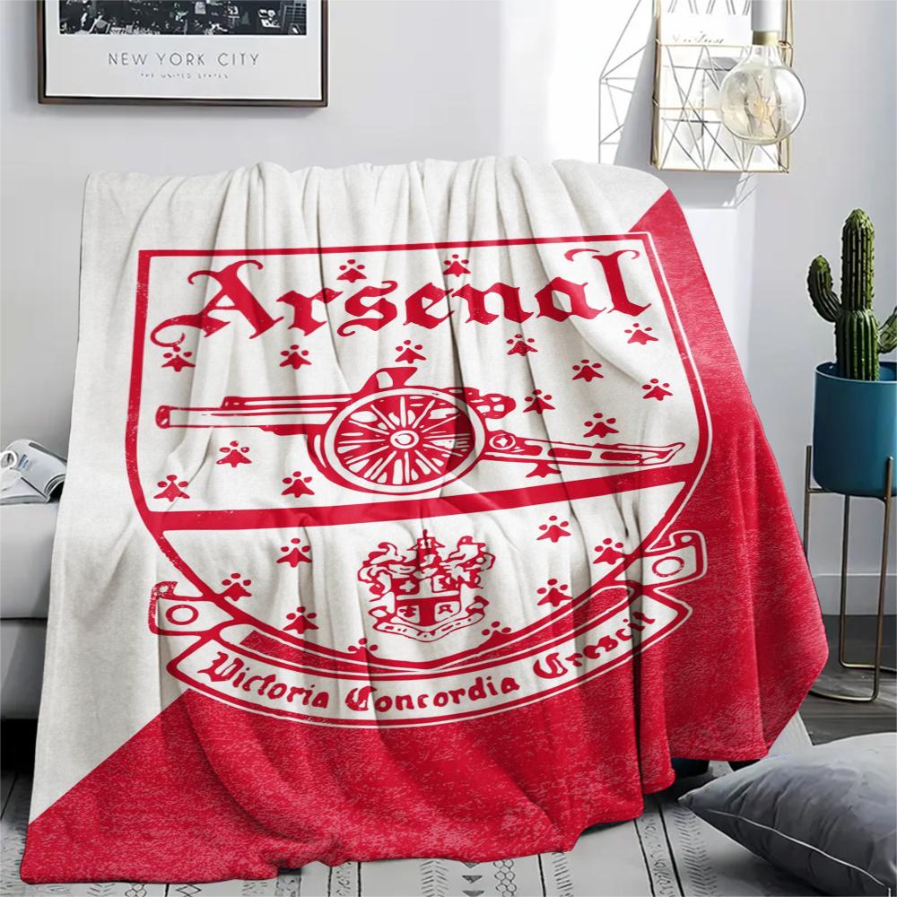 1pc Arsenal ARSENAL Print Flannel Blanket, High quality Comfortable for All Seasons, Home Decor, Warmth and Comfort, Perfect for Christmas Gifts10