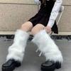 Warm Boot Covers Winter Foot Warming Covers Cozy Faux Fur Leg Warmers  for Women Girls