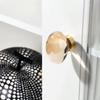 8062 Brass Crystal Egg-Shaped Drawer Pull Knob Cabinet Furniture Wardrobe Luxury Door Handle