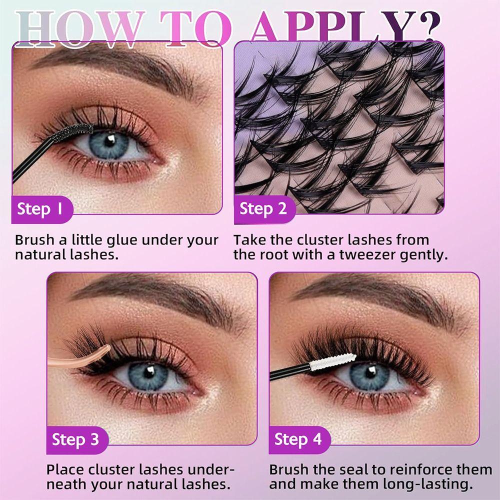 Anime Lash Clusters Spiky Cluster Eyelash Extensions Volume Individual Lashes  DIY At Home