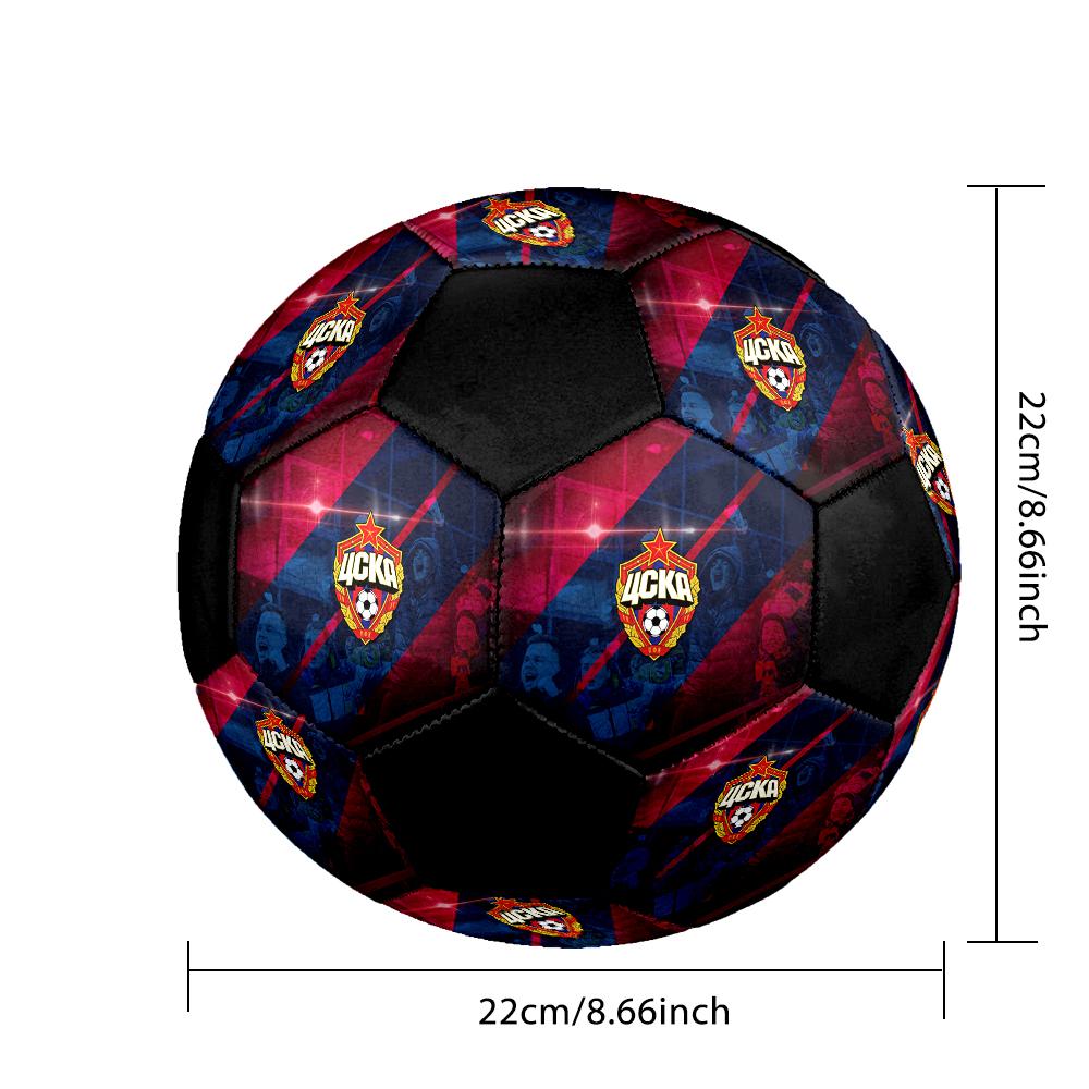 PFC CSKA Moscow Soccer Ball Colorful All Ages Machine Stitched PVC Competition Ready Durable High-Bounce