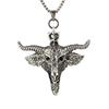 Stylish Titanium Steel Bull Head Pendant Necklace - Punk, Hip Hop, Retro European/American Fashion Accessories.
