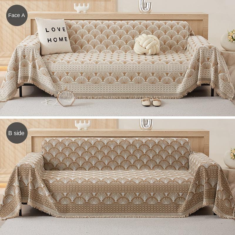 New Modern Simple Sofa Cover with Full Cover Chenille Anti-cat Scratch Sofa Cover Towel Four-season Universal Sofa Towel
