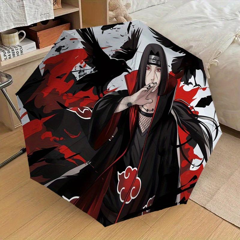 

1pc Cloud Symbol-Crow Swarm Design Automatic Opening and Closing Umbrella, High-quality Compact Travel Umbrella, Lightweight a (as the picture,Iron&8K)