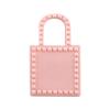 Neue Mode Jelly Bags PVC Damen Einfarbig Nieten Abendtasche Langlebig Schmutz Leicht zu Waschen Vielseitige Handtaschen Kleine Quadratische Taschen