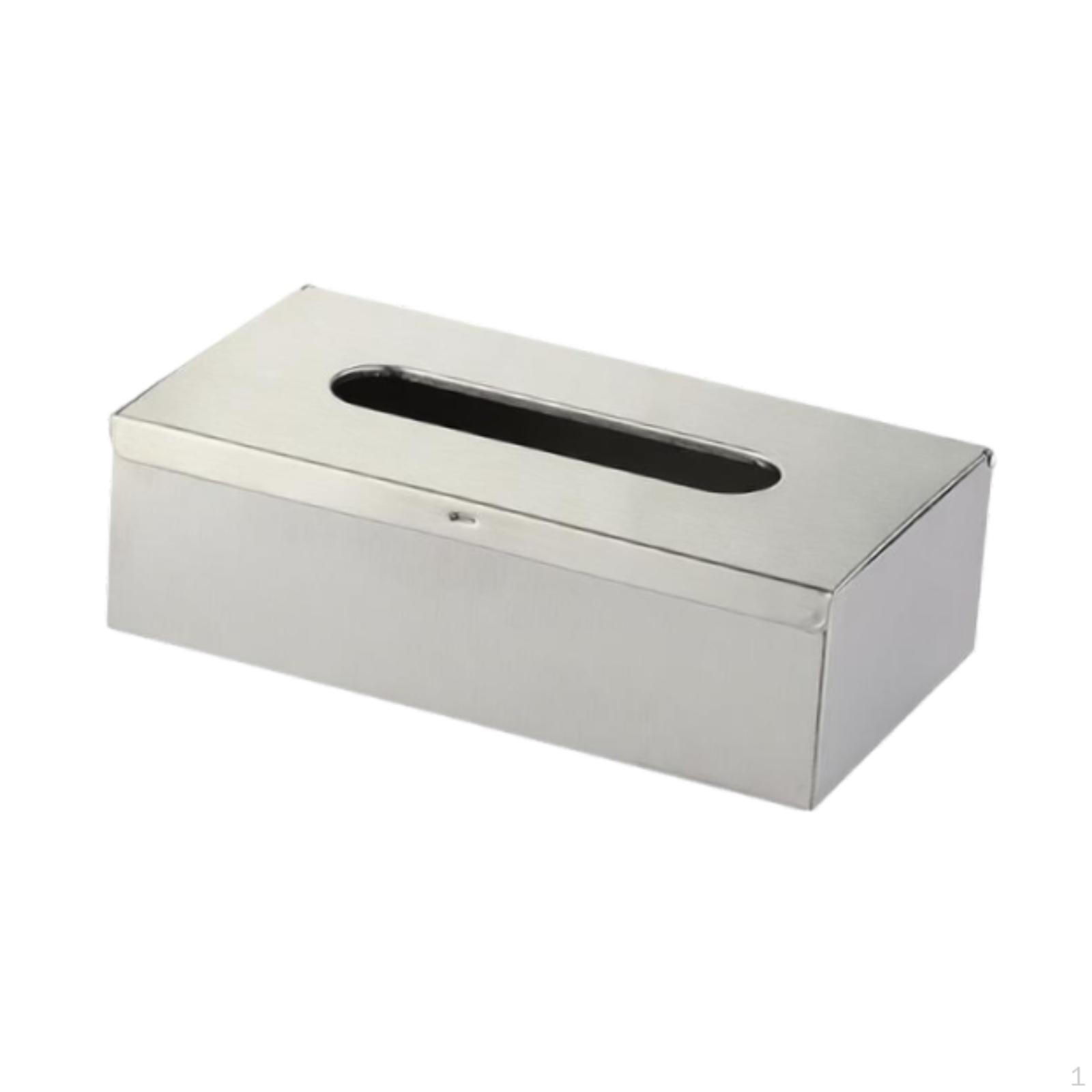 Creative Tissue Box/napkin Holder, Paper Box for Restaurant Or Coffee Table Decoration silver