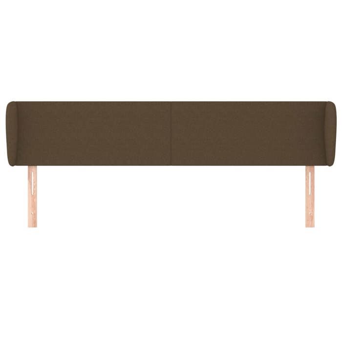 Tête de lit - Maison Exclusive - Avec oreilles - Marron foncé - Tissu respirant