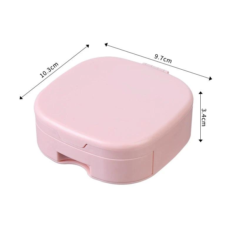 Portable Desktop Makeup Mirror with Storage Box and Comb Dormitory High-Definition Folding Vanity Mirrors Multi-Cosmetic Mirrors