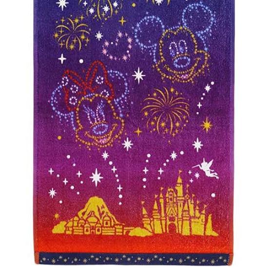 gaia80 Mickey Friends Face Towel Disney Resort Night Sky Design Fireworks Pattern Disney Merchandise Souvenir & [Tokyo Exclusive]