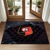 Stade Rennais FC Design Crystal Velvet Rug Soft Decorative Mat for Bedroom Entrance