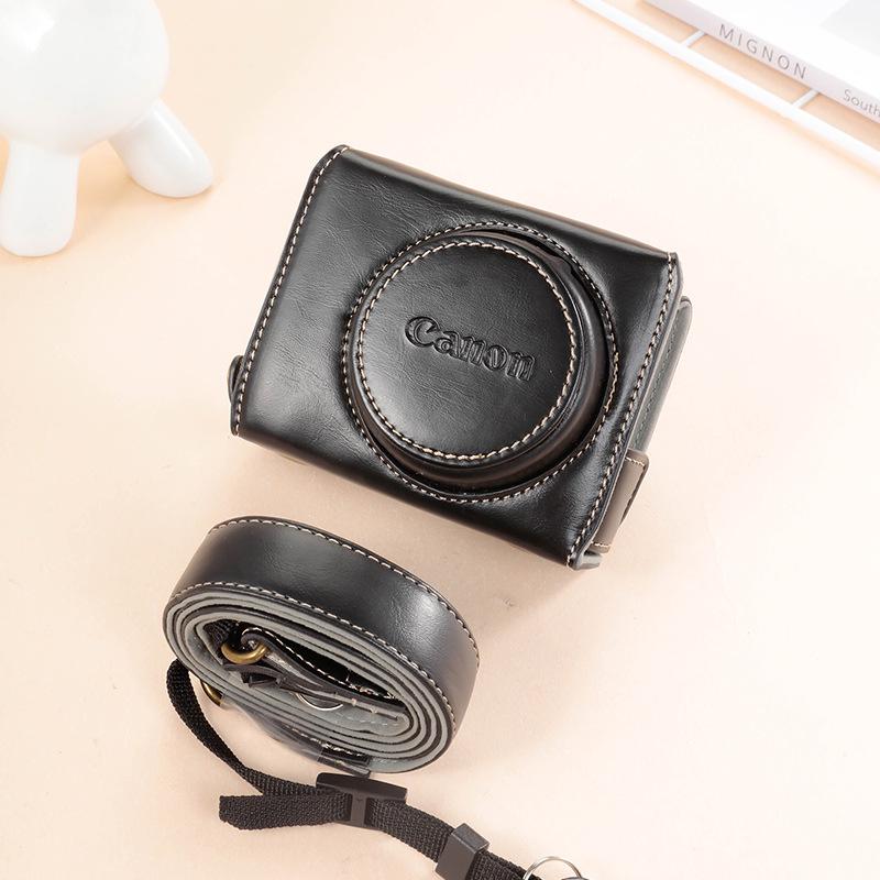 Canon G7X/G9X/SX720/SX730/SX740 lærkameraveske - beskyttende fotografideksel