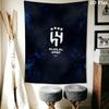 Al Ahli Wandteppich Ästhetischer Wandbehang Bedruckter Stoffdecke Dekorative Wandteppiche für Schlafzimmer Wohnzimmer Heimdekoration
