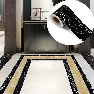 Adhesive Marble Paper 12cm Wide 10m Long Self Stick Wallpaper Removable Border Sticker for Furniture Decor