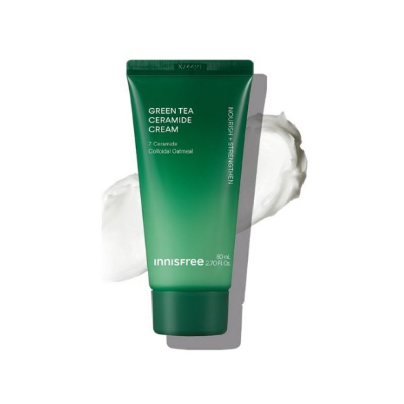 Innisfree Green Tea Ceramide Cream (Tube Type) 80ml, 1 Piece