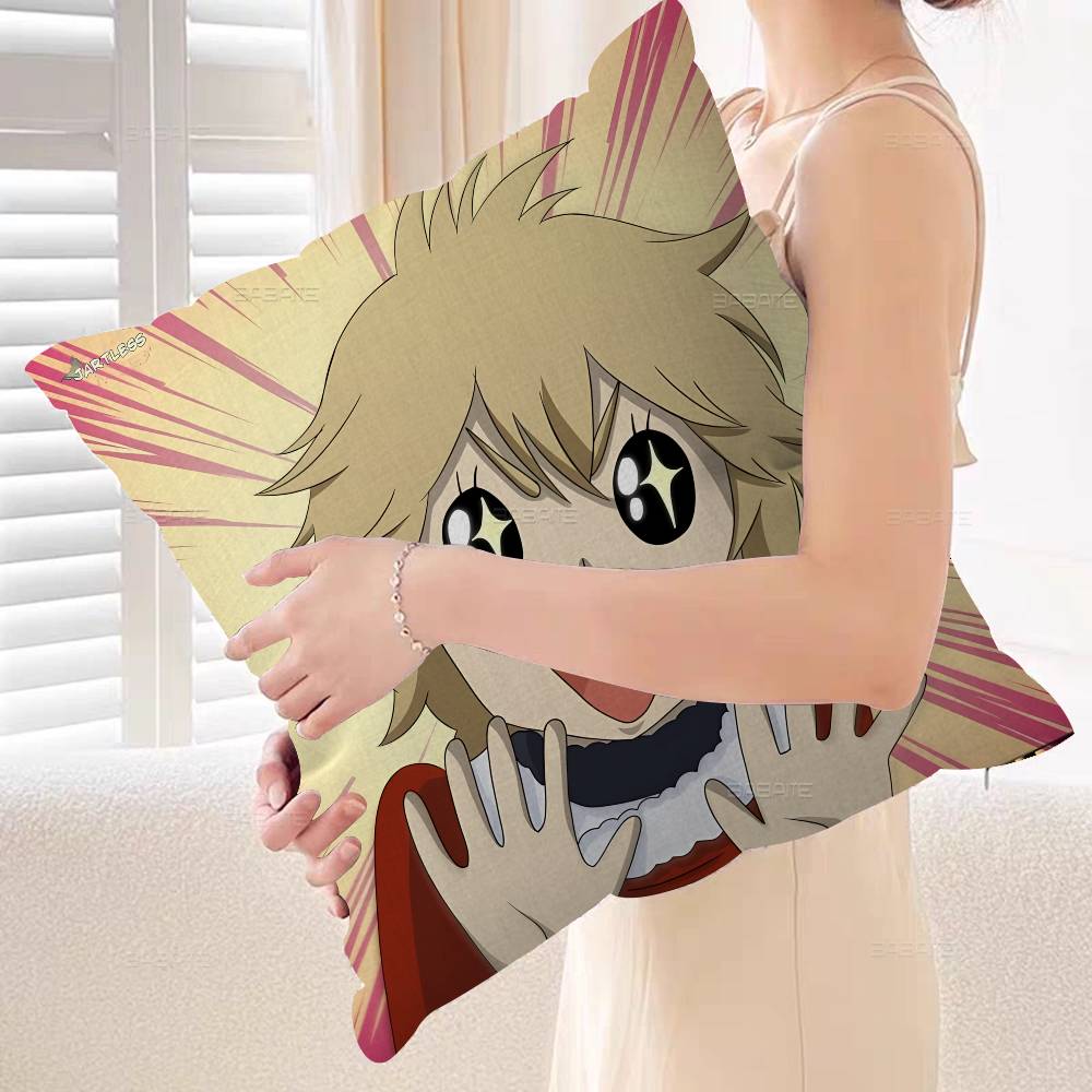 Black Clover Asta Anime Cushion Cover Pillow Cover Decor Pillowcase Printed Cushion Case for Couch