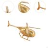 Messing Hubschraubermodell für Luftfahrt-Sammler, Desktop-Ornament für Zuhause/Büro
