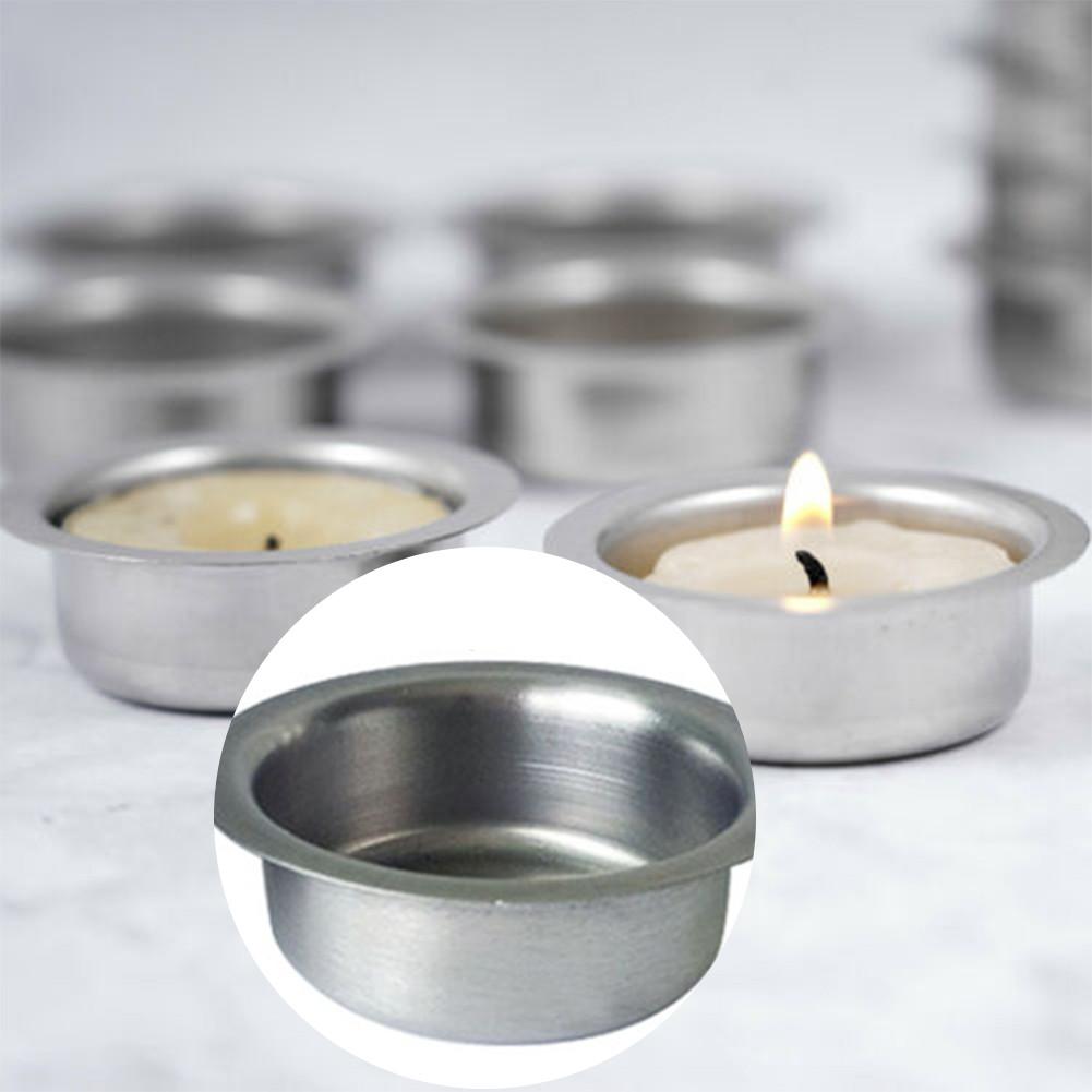 Tazas para Velas de Contenedor Decoración Ferretería Hogar Acero Inoxidable