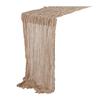 Tischläufer, rustikale Tischdecke, weich, waschbar, lichtecht, handgefärbte Tischdecke, Hochzeitsfeier-Dekoration
