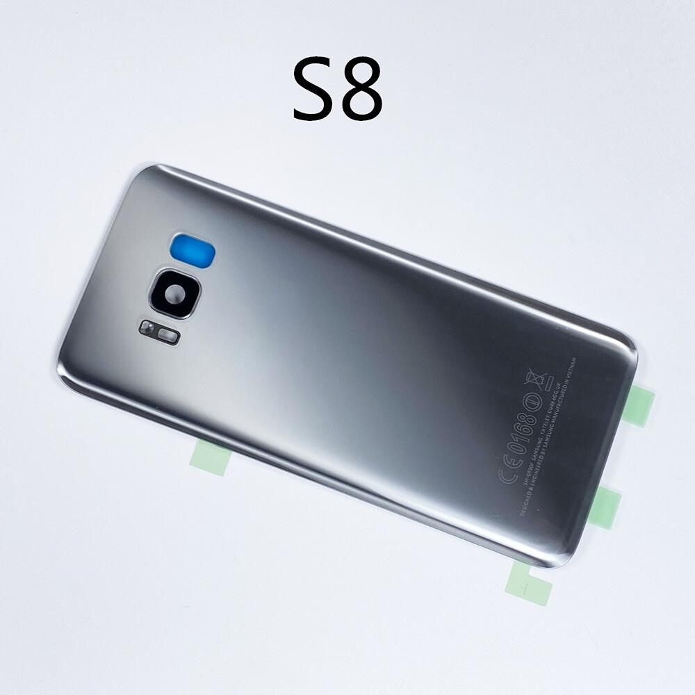 

Новый корпус для Samsung Galaxy S8 G950 G950F S8 + Plus G955 G955F задняя батарея замена задней двери с S8-silver