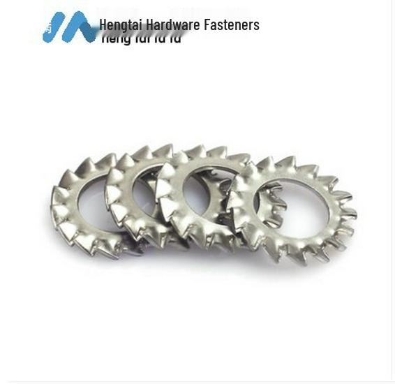304 Stainless Steel Serrated Lock Washer, Internal/External, Anti-Loosening, M3~M20.