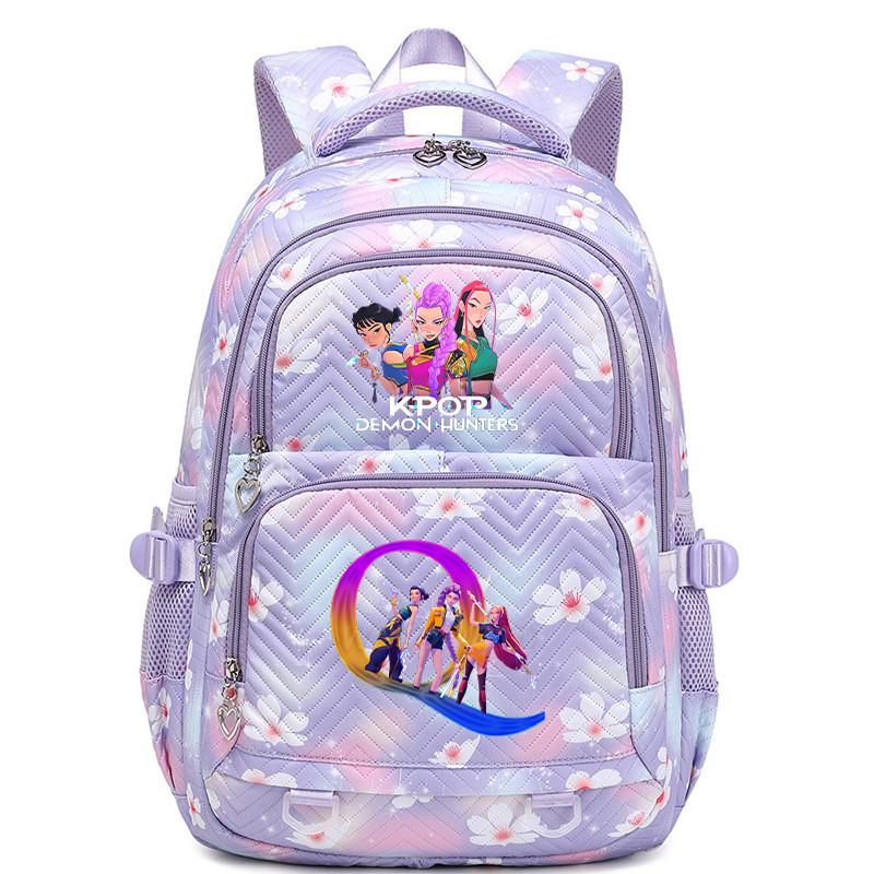 Kinder Mädchen Kpop Rumi Zoey Mira Buchstaben Aufdruck Student Schultasche Wasserdichter Rucksack