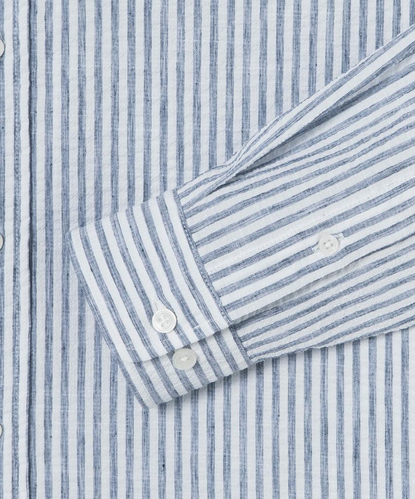LACOSTE Men'S Linen Blend Striped Shirt Ch838E-56G 166