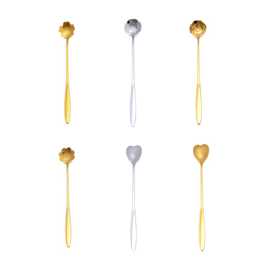 Nerezová dezertní lžíce Stylová pro všechny příležitosti Nerezové čajové lžičky Kovová čajová lžička