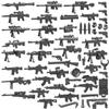 Non-Toxic 25/50/100Pcs Ww2 Military Army Police Solider Swat Weapons Cannon Building Blocks Moc Figure Accessories Model Bricks Diy Toy