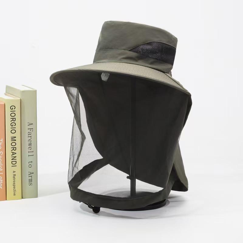 

caps men s and women s fishing caps, breathable mesh masks, face masks, sun protection, night fishing, bee-proof and insect-proof beekeeping caps
