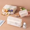 1-3pcs Casual Nylon Storage Pouch Transparent Mesh Mesh Pocket Cosmetic Bag with Zipper Swimming Mesh Packing Travel Storage Bag
