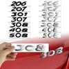Autocollants Emblèmes de Coffre de Carrosserie de Voiture ABS 3D Pour Peugeot 206 207 301 307 308 408 508 2008 3008 5008 107 Badge Lettre Autocollant Accessoires
