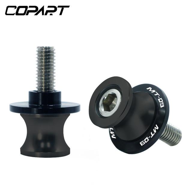 For YAMAHA MT09 FZ09 FJ-09 MT-09 TRACER MT 09 All Years 6/8MM Motorcycle Swing Arm Sliders Spools CNC Stand Screw Paddock