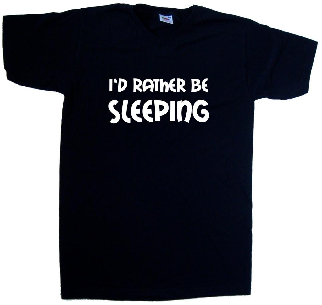 I'd Rather Be Sleeping V-Neck T-Shirt