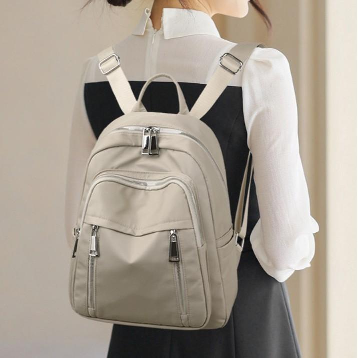 Schoolbag Oxford Cloth Women's Backpack 1011 New Large Capacity Lightweight Casual Backpack Travel Versatile Waterproof Schoolbag Women