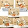 New Transparent Fish Tank Plastic Round Aquarium Unbreakable Lightweight Goldfish Tank Home Decor