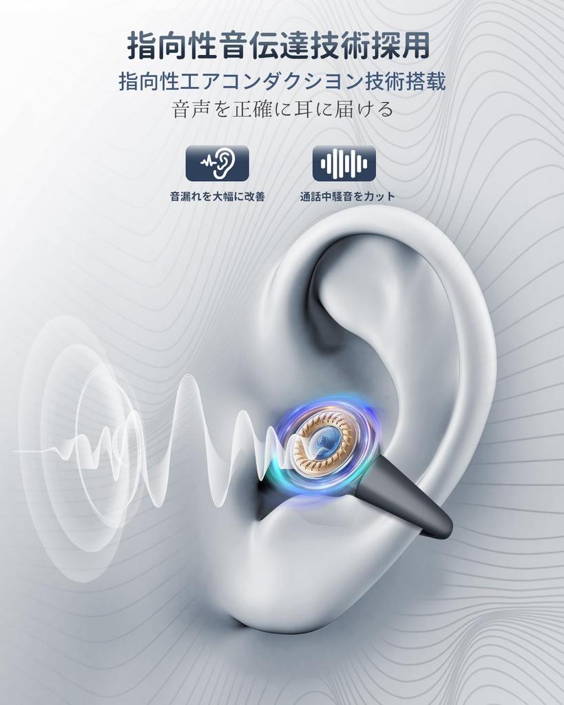 2025 Nový trend Sluchátka s ušní manžetou, Hi-Fi kvalita zvuku, Prevence úniku zvuku, Bluetooth 5.4, Sluchátka s otevřeným uchem, Lehká přibližně