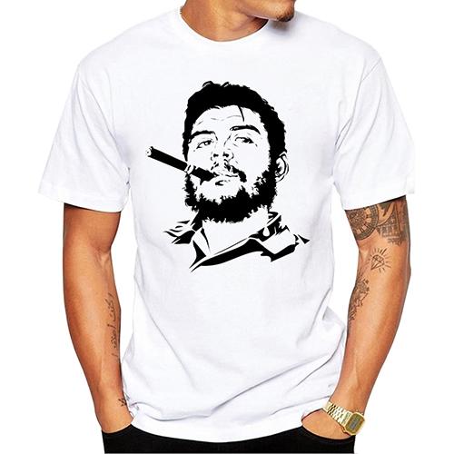 2020 Men New Fashion Che Guevara and Fidel Castro Printed Tshirt Short Sleeve Casual Tee Shirts Cool Design Tops